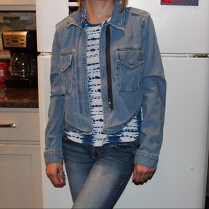 forever 21 cropped jean jacket